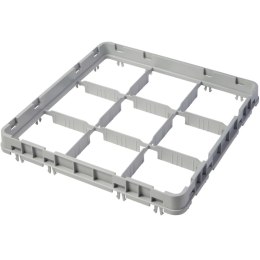 Nadstawka na szkło Half Drop E2 do kosza CAMBRO 50x50cm 9 przegródek - szara