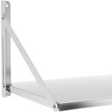 Półka ścienna gastronomiczna składana ze stali nierdzewnej do 40 kg 60 x 45 cm