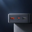 Powerbank 10000mAh USB / USB-C 25W PD QC + kabel USB-C - czarny