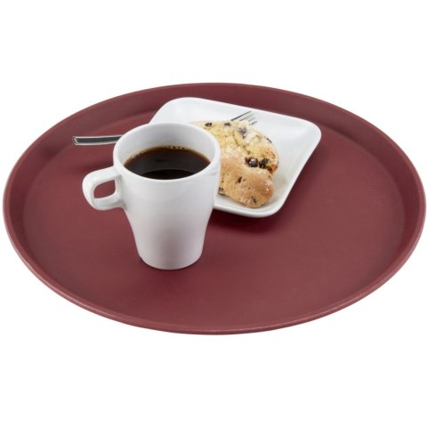 Taca kelnerska antypoślizgowa CAMBRO Camtread okrągła 35.5cm - burgund