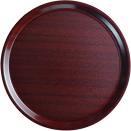 Taca kelnerska antypoślizgowa CAMBRO Mykonos kolor mahoń okrągła śr. 38cm