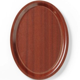 Taca kelnerska antypoślizgowa CAMBRO Mykonos kolor mahoń owalna 20x26.5cm