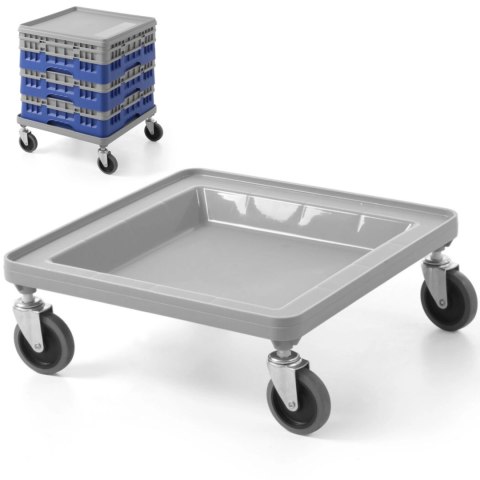 Wózek na kosze do zmywarki AmerBox Camrack 50x50cm - szary