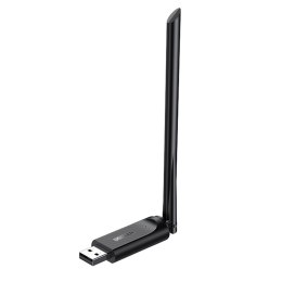 Zewnętrzna karta sieciowa WiFi Dual Band 2.4GHz i 5GHz USB - czarna