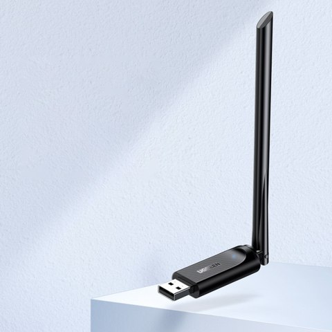 Zewnętrzna karta sieciowa WiFi Dual Band 2.4GHz i 5GHz USB - czarna