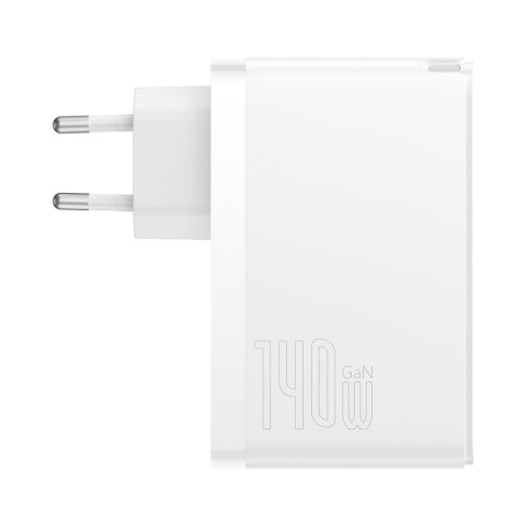 GaN5 Pro szybka ładowarka 2x USB-C + USB 140W biała