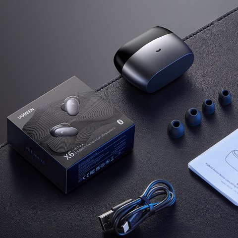 Słuchawki bezprzewodowe HiTune X6 TWS Bluetooth 5.0 ANC szary