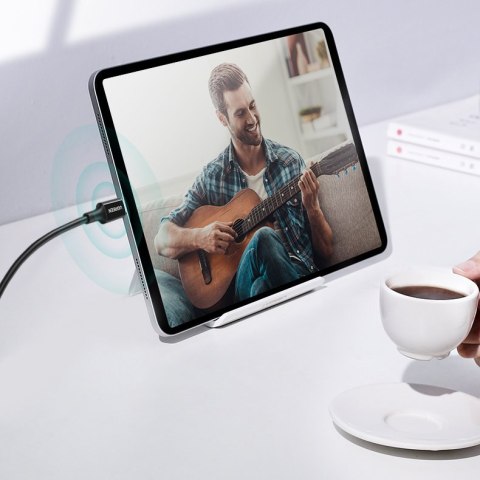 Kabel przewód USB-C 5A szybkie ładowanie PD QC 2m biały
