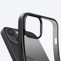 Sztywne etui z żelową ramką i wbudowaną podstawką do iPhone 14 czarny