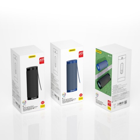 Bezprzewodowy głośnik Bluetooth 5.0 AUX karta TF światła LED RGB czarny
