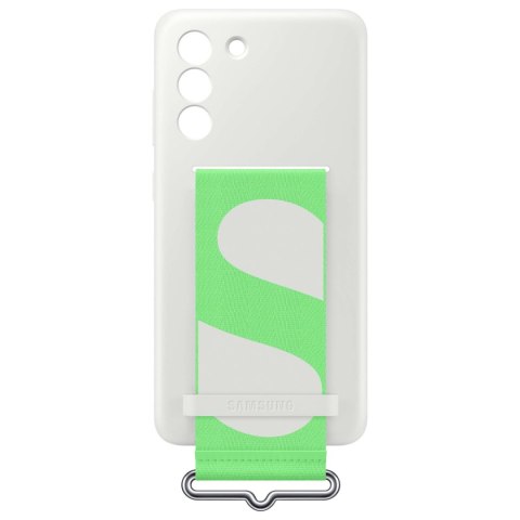 Etui pokrowiec z paskiem do Galaxy S21 FE Strap Silicone Cover biały
