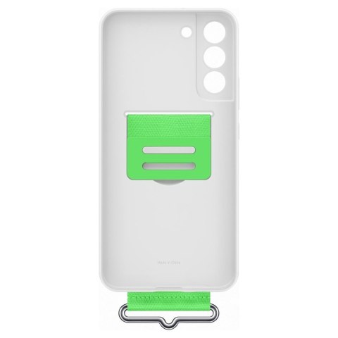 Gumowe silikonowe etui pokrowiec do Galaxy S22+ Silicone Cover biały