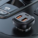 Ładowarka samochodowa 2x USB 1x USB-C 66W Power Delivery QC 4.0 czarny