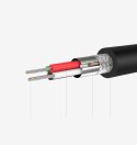 Zewnętrzna karta dźwiękowa adapter USB - 3.5 mm mini jack z regulacją głośności 15cm czarny