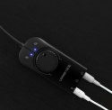 Zewnętrzna karta dźwiękowa adapter USB - 3.5 mm mini jack z regulacją głośności 15cm czarny