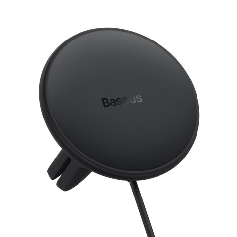 Samochodowa ładowarka bezprzewodowa MagSafe 15W z uchwytem na kratkę nawiewu USB czarna
