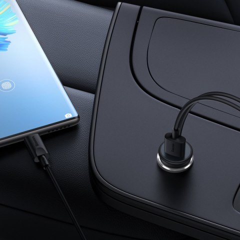 Samochodowa ładowarka bezprzewodowa MagSafe 15W z uchwytem na kratkę nawiewu USB czarna