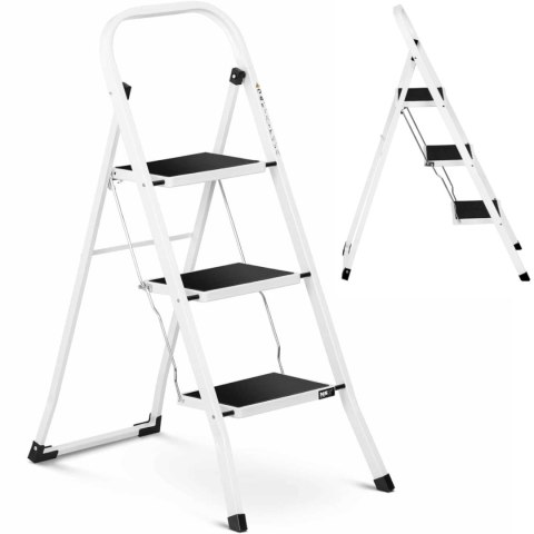 Drabina drabinka składana 3 stopnie antypoślizgowe wys. 70cm do 150kg