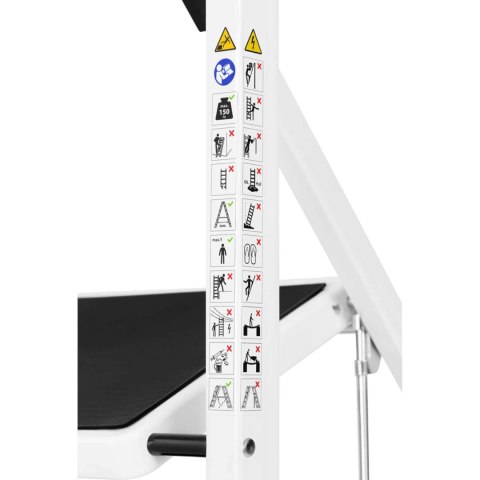 Drabina drabinka składana 3 stopnie antypoślizgowe wys. 70cm do 150kg