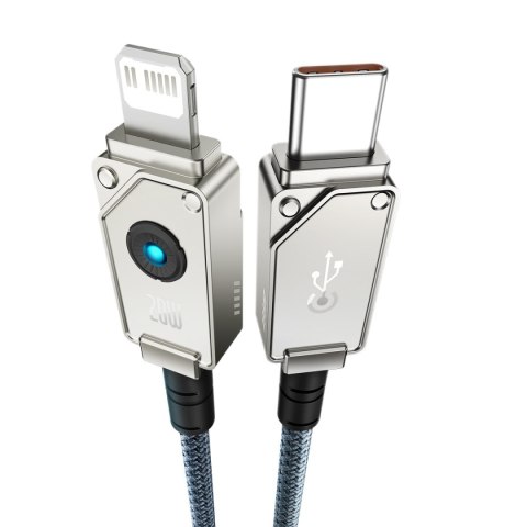 Niezniszczalny kabel przewód do iPhone USB-C - Lightning 20W 2m biały