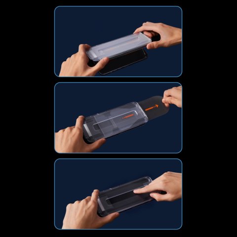 Szkło hartowane do iPhone 12 Pro Max na cały ekran 0.4mm filtr Anti Spy ZESTAW