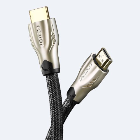 Wytrzymały kabel przewód HDMI w oplocie 4K 60Hz 1.5m złoty