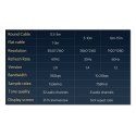 Wytrzymały kabel przewód HDMI w oplocie 4K 60Hz 1.5m złoty