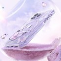 Magnetyczne etui z motylami do iPhone 14 MagSafe Butterfly Series niebieskie