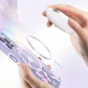Magnetyczne etui z motylami do iPhone 14 MagSafe Butterfly Series niebieskie