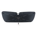 Parasol przeciwsłoneczny osłona na przednią szybę do auta CoolRide 141x75cm czarny