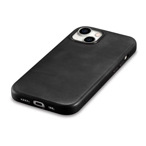 Skórzane etui pokrowiec do iPhone 15 Plus Oil Wax Premium Leather MagSafe czarne