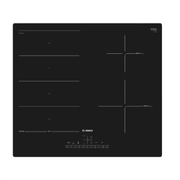 Płyta Bosch PXE611FC1E Indukcja Liczba palników/stref grzewczych 4 Zegar dotykowy Czarny
