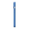 Skórzane etui iPhone 14 Plus magnetyczne z MagSafe Litchi Premium Leather Case niebieski