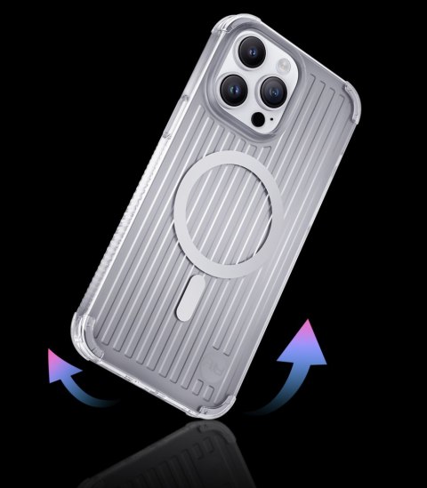 Magnetyczne etui iPhone 14 MagSafe PQY Go Out Series laser color