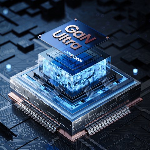 Szybka ładowarka sieciowa GaN 140W 3x USB-C USB-A + kabel USB-C 240W 1.2m czarna