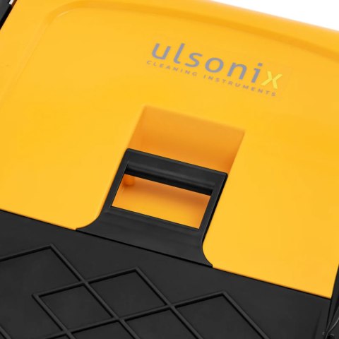 Zamiatarka ręczna magazynowa do piasku liści 2 szczotki 75 cm 50 l