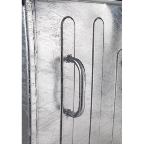 Metalowy kontener na odpady śmieci popiół ogniotrwały 1100L EU