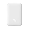 Mini powerbank 10000mAh z ładowaniem indukcyjnym MagSafe PD 20W biały