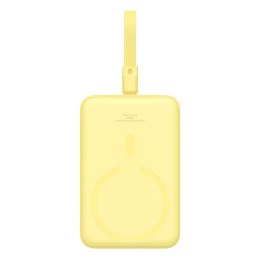 Mini Powerbank MagSafe 10000mAh 20W z kablem Lightning do iPhone 0.3m żółty