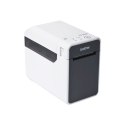 Drukarka etykiet Brother TD-2020A z przewodowym połączeniem, monochromatyczna, termiczna bezpośrednia, w kolorze czarno-białym. 