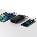Powerbank 30000mAh 15W Bipow + kabel USB 4w1 microUSB / Lightning / 2x USB-C 1.2m czarny