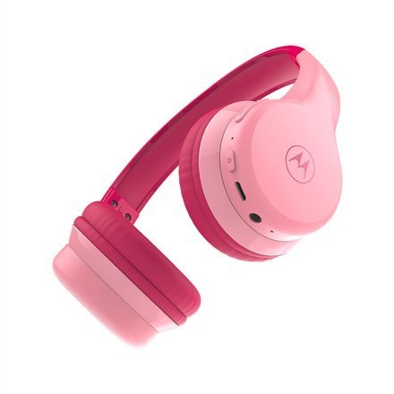 Motorola | Słuchawki dla dzieci | Moto JR300 | Wbudowany mikrofon | Nauszne | Bluetooth | Bezprzewodowe | Różowe