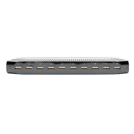 Tripp Lite | 10-portowa stacja ładująca USB z regulowanym schowkiem | U280-010-ST-CEE | 96 W
