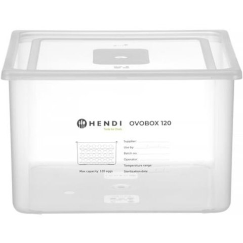 Pojemnik na jajka 8 tacek na 120 jaj OVOBOX 18 l 355 x 325 x 200 mm