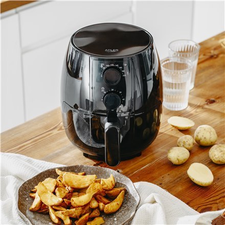 Adler Airfryer Oven | AD 6312 | Moc 1600 W | Pojemność 2,5 L | Konwekcja | Czarny