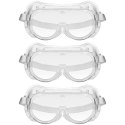 Gogle okulary ochronne BHP przeciwpyłowe - zestaw 3 szt.