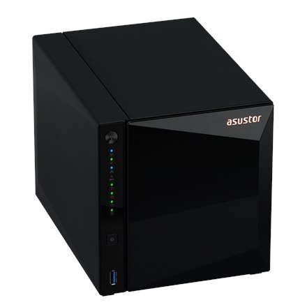 NAS Asustor AS3304T v2; Tower; 4x (3.5" SATA HDD/ 2.5" SSD); Realtek RTD1619B, 2GB DDR4, 1x 2.5GbE, 3x USB 3.2