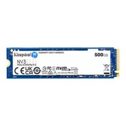 Kingston SSD | NV3 | 500 GB | Format dysku SSD M.2 2280 | Interfejs dysku półprzewodnikowego PCIe NVMe Gen 4.0 (x4) | Prędkość o