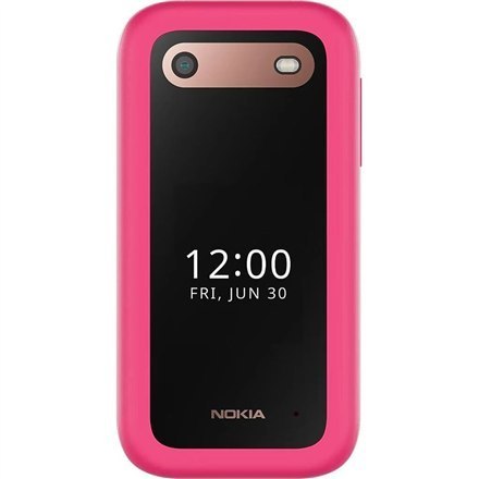 Nokia | 2660 DS | Pop Pink | 2.8 " | TFT LCD | 48 MB | 128 MB | Dual SIM | Nano-SIM | 3G | Bluetooth | 4.2 | USB w wersji microU