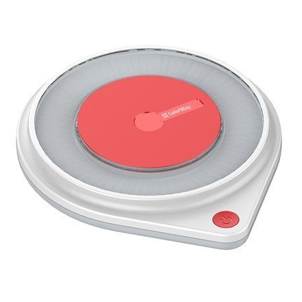 ColorWay | A | 1xUSB | Szybka ładowarka Qi i lampka nocna LED | Ładowarka bezprzewodowa